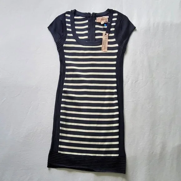horizontal striped bodycon dress Black Stripe Bodycon Maxi Dress - All Dresses main image 1